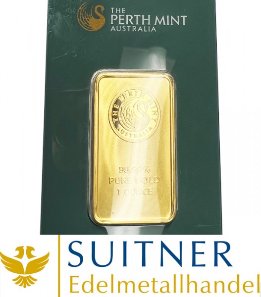 Unzen Goldbarren Perth Mint - Australien