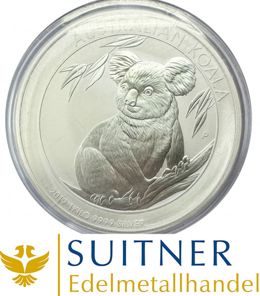 30$ Dollar Australien Koala - 1kg Silber Münze - 1000 Gramm Feinsilber