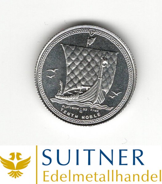 Tenth Noble Platin 1/10 Unze Isle of Man