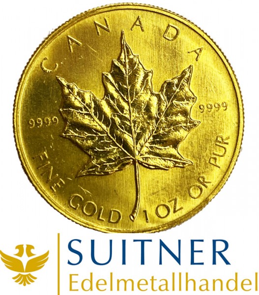 1 Unze Feingold Maple Leaf